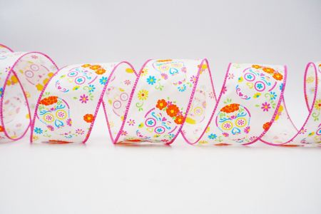 Nastro con teschio e fiori intrecciati - Nastro con teschio e fiori intrecciati